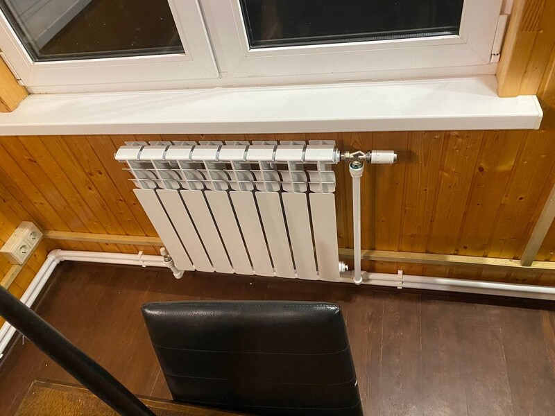 Отопление от газгольдера в Донском под ключ - алюминиевые радиаторы