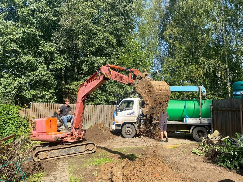 Монтаж газгольдера Спецгаз 6600 л в Донском под ключ с земляными работами